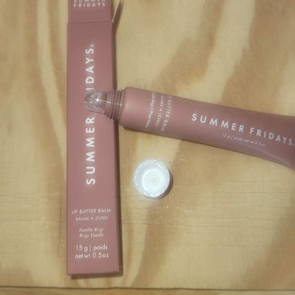 Summer Fridays Lip Butter Balm Vanilla Beige NIB Net Wt 0.5 Ozs - Picture 8 of 11